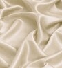 Gold Faux Silk Solid King Size Bedsheet with 2 Pillow Covers